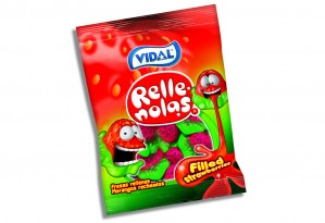 Jelly Filled Strawberries 90g Bags (Vidal) 14 Count