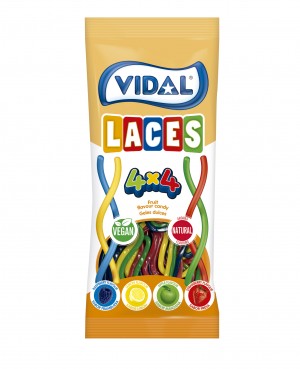 Rainbow Laces 85g Bags (Vidal) 14 Count