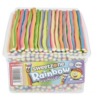 Rainbow Pencils (Sweetzone Pencils) 100 Count