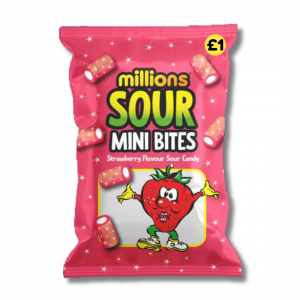 Millions Sour Strawberry Bites 12x120g