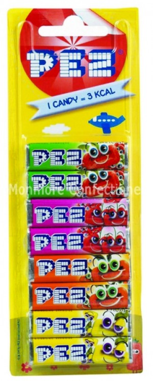 FRUIT MIX REFILLS (PEZ CANDY) SINGLE PACK OF 8