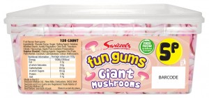 Giant Mushrooms (Swizzels Matlow) 120 count