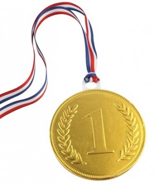 NUMBER '1' CHOCOLATE MEDAL (BIP CANDY) 58G