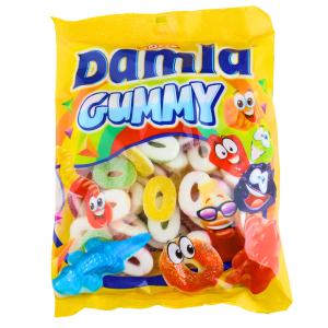 Damla Fizzy Gummy Rings 1kg