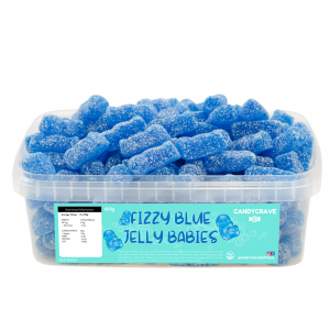 FIZZY BLUE JELLY BABIES TUB (CANDYCRAVE) 600G