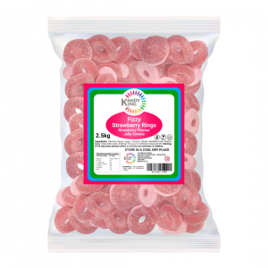 Kandy King Fizzy Strawberry Rings 2.5kg