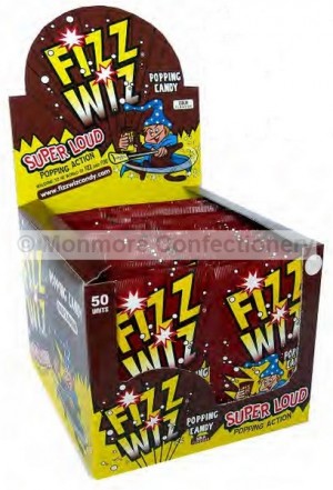 FIZZ WIZ COLA POPPING CANDY (HANNAH`S) 50 COUNT