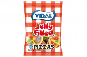 Jelly Filled Pizza Slices 100g Bags (Vidal) 14 Count