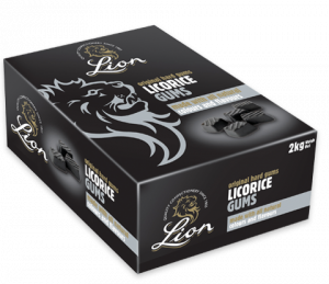LIQUORICE GUMS (LION) 2KG