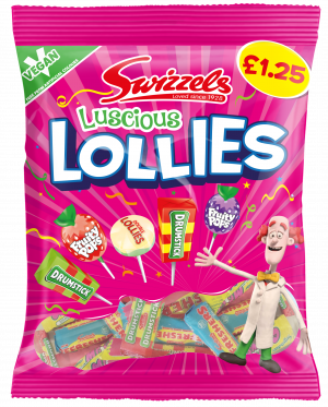 Swizzels Luscious Lollies £1.25 PMP 12x132g