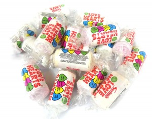 50 Mini love hearts perfect for wedding favours/party bags