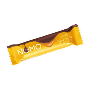 Nomo Caramel Filled Vegan Chocolate Bar 38g Dairy Gluten Egg & Nut Free