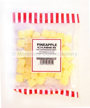 monmore confectionery pineapple cubes 265g bag