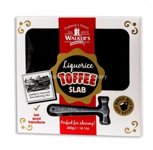 LIQUORICE TOFFEE SLAB (WALKERS NONSUCH) 400G
