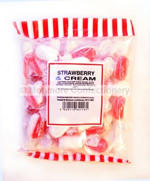 monmore confectionery strawberry and cream 250g bag