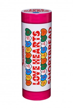 LOVE HEARTS SHORTBREAD BISCUITS GIFT TIN (SWIZZELS) 150G