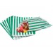GREEN CANDY STRIPE BAGS 5 X 7 INCH 1000 COUNT