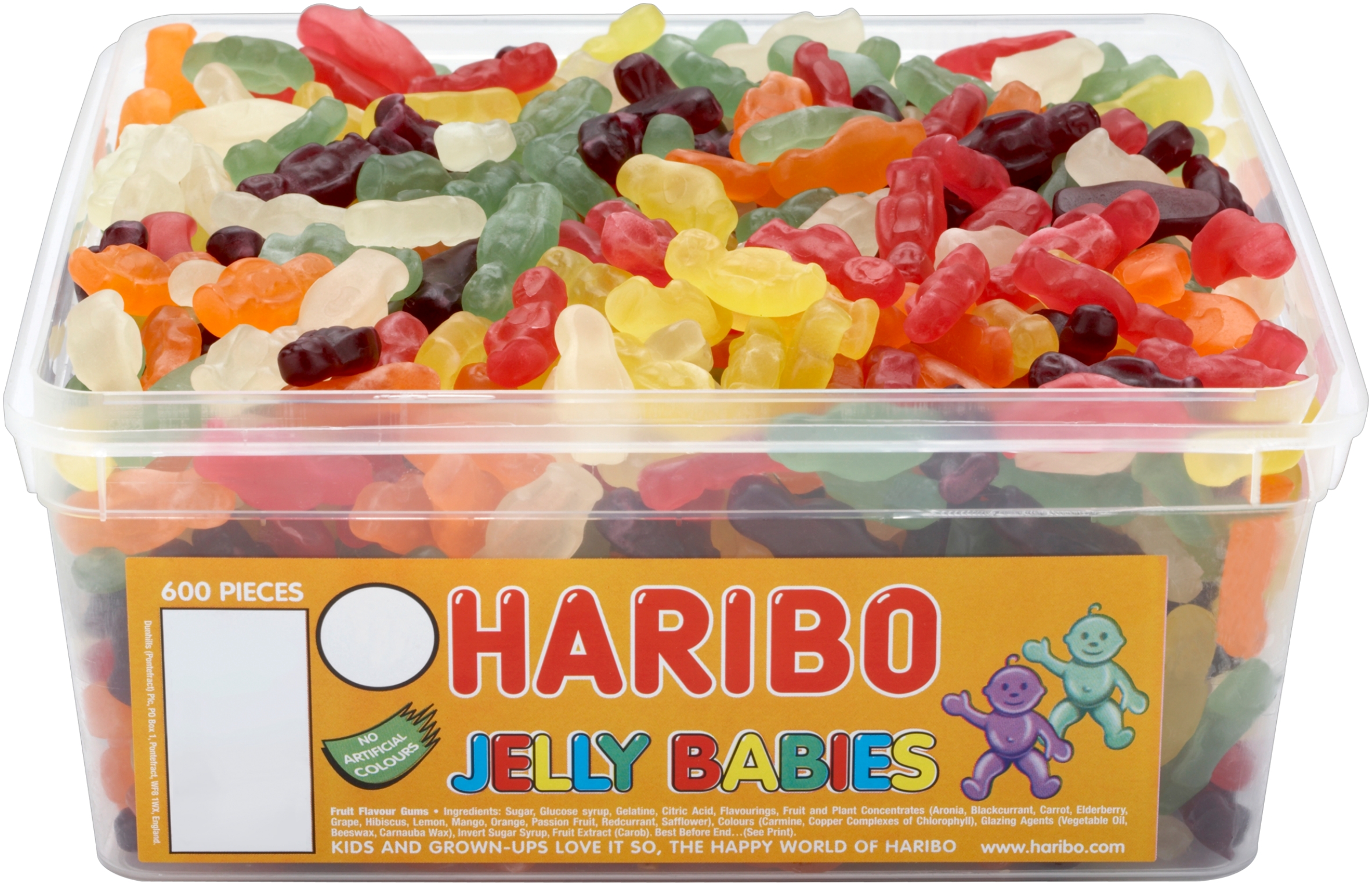 Haribo Mini  Jelly  Babies Tub 600 Pieces Pick N Mix Sweets 